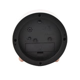 Metal Case Alarm Clock with Light and Snooze 11cm - Blush