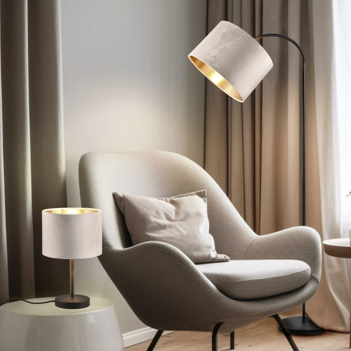 Julieta Fabric Table Lamp – Fawn