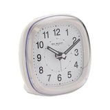 Plastic Dome Lens Sweep Alarm Clock with Snooze Light - White