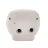 Plastic Dome Lens Sweep Alarm Clock with Snooze Light - White