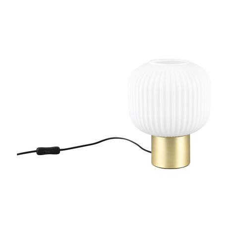 Diva Glass Table Lamp – Satin Brass
