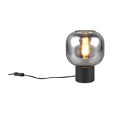 Diva Glass Table Lamp – Black & Grey