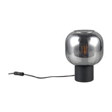 Diva Glass Table Lamp – Black & Grey