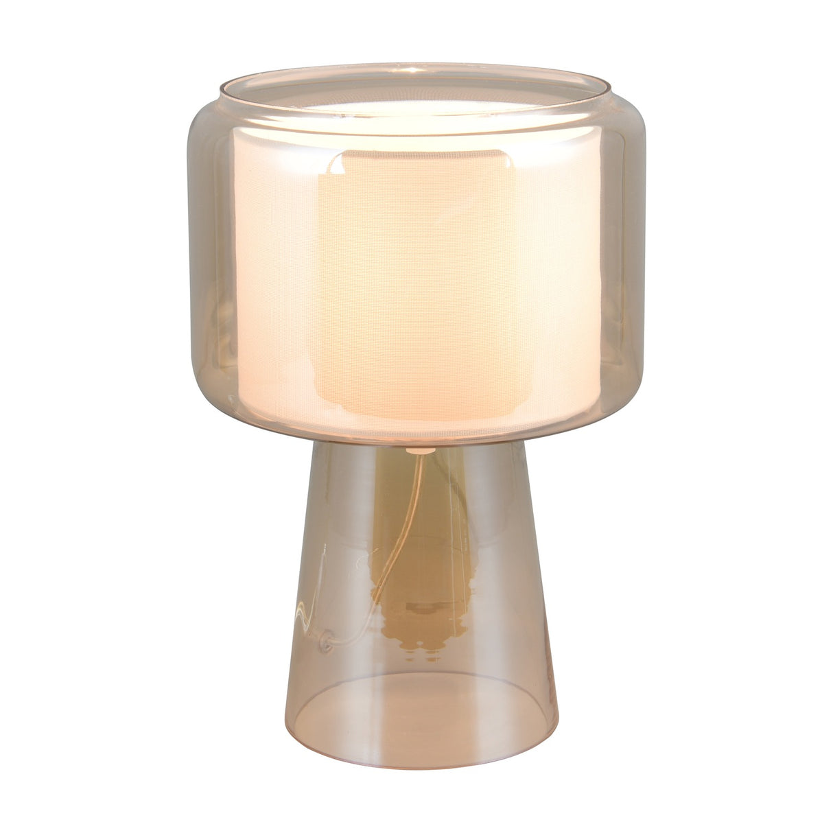 Rocka Glass Table Lamp – Amber