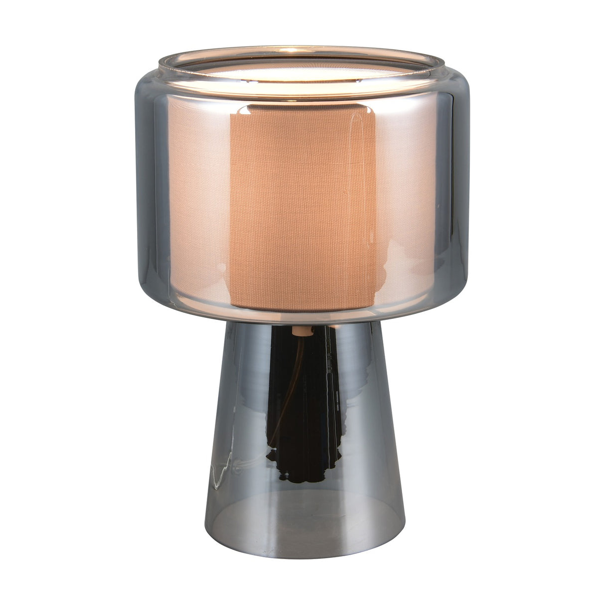 Rocka Glass Table Lamp – Chrome