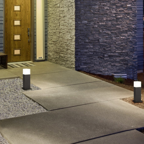 Hudson 30cm LED Outdoor Lamp Post – Anthracite