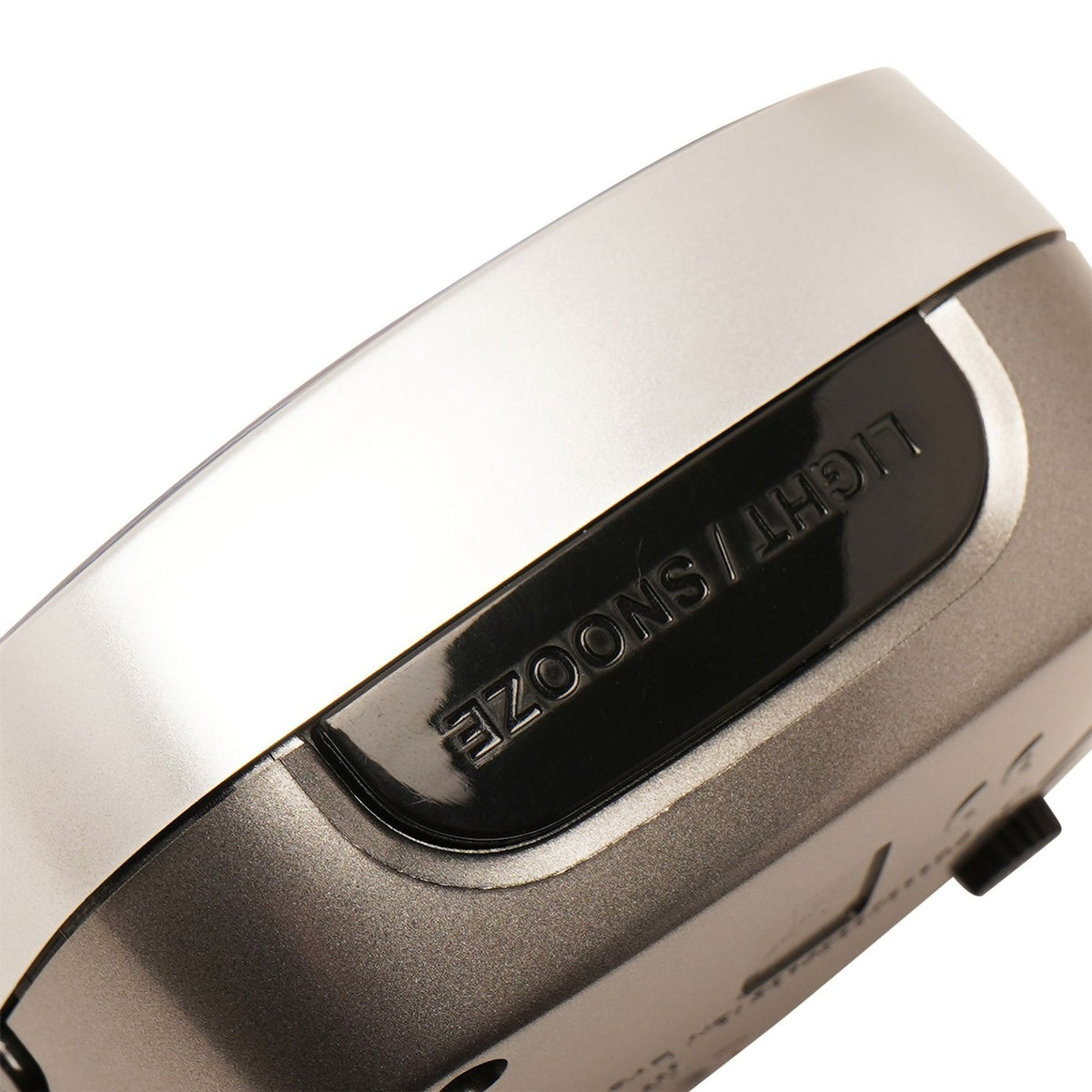 Cushion Silent Sweep Crescendo Plastic Alarm Clock - Silver