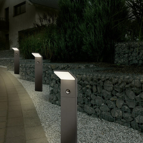 Pearl 50cm LED PIR Outdoor Lamp Post – Anthracite