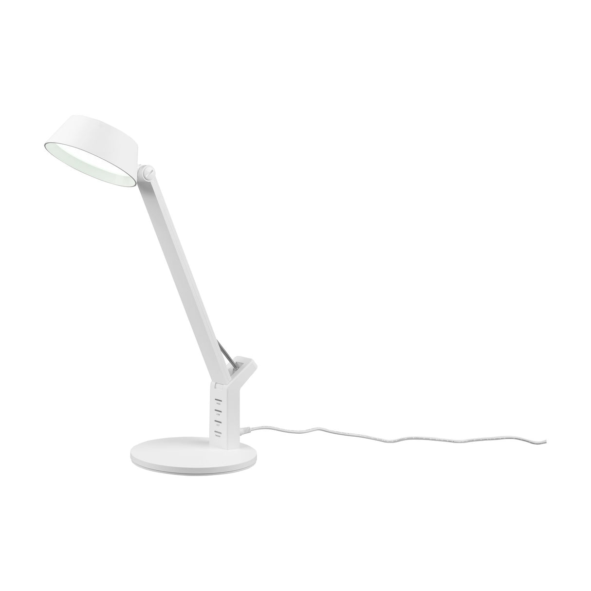 Ava LED USB Dome Table Lamp – Matt White