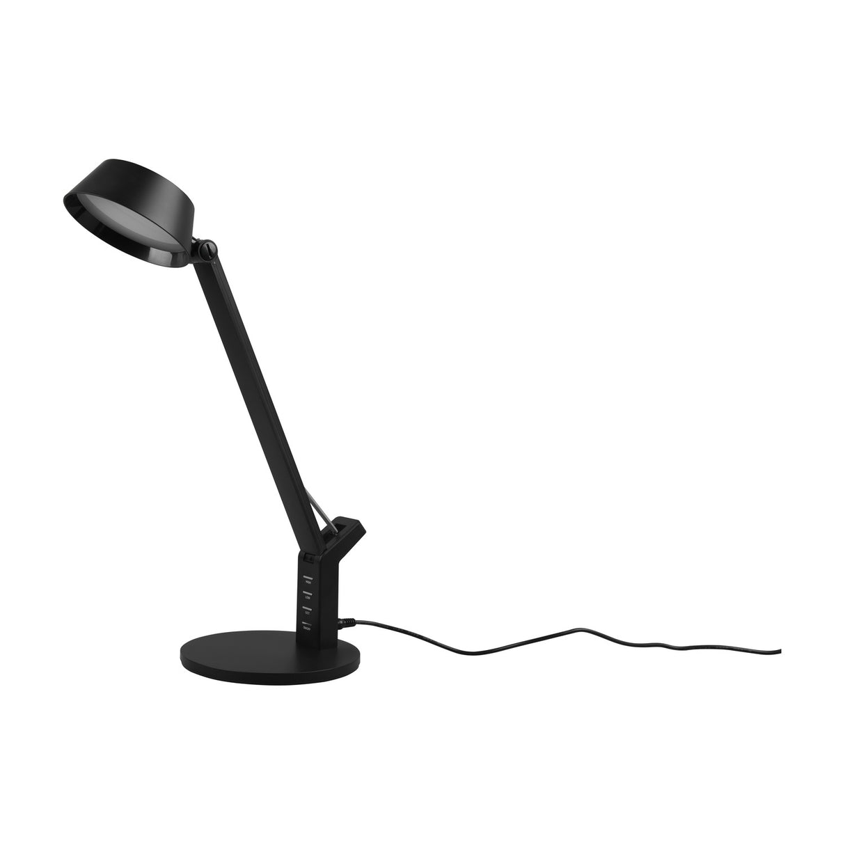 Ava LED USB Dome Table Lamp – Matt Black