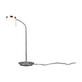 Monza LED White Table Lamp – Satin Nickel