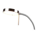 Monza LED White Table Lamp – Satin Nickel