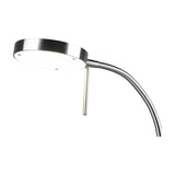 Monza LED White Table Lamp – Satin Nickel
