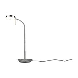 Monza LED White Table Lamp – Satin Nickel