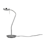 Monza LED White Table Lamp – Satin Nickel