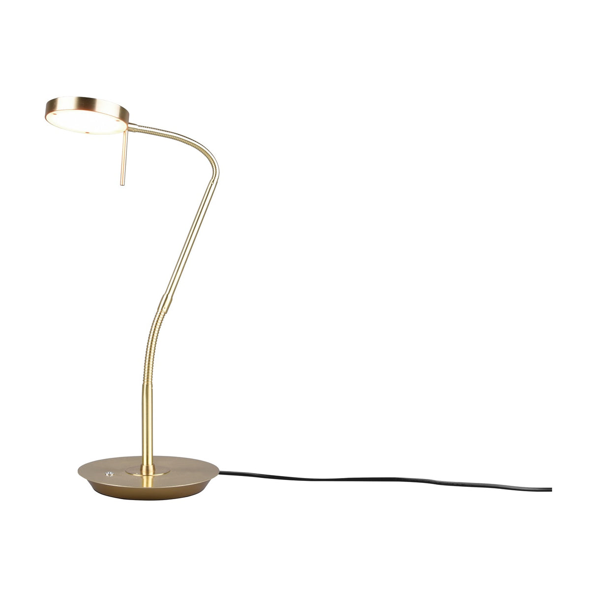Monza LED Disc Table Lamp – Satin Brass