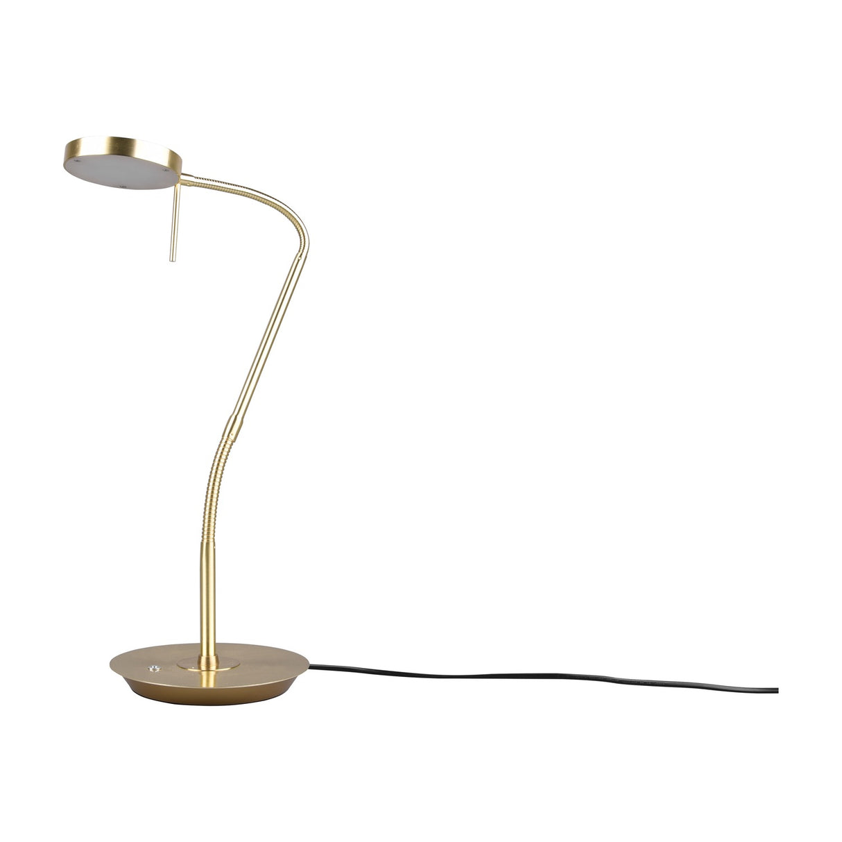 Monza LED Disc Table Lamp – Satin Brass