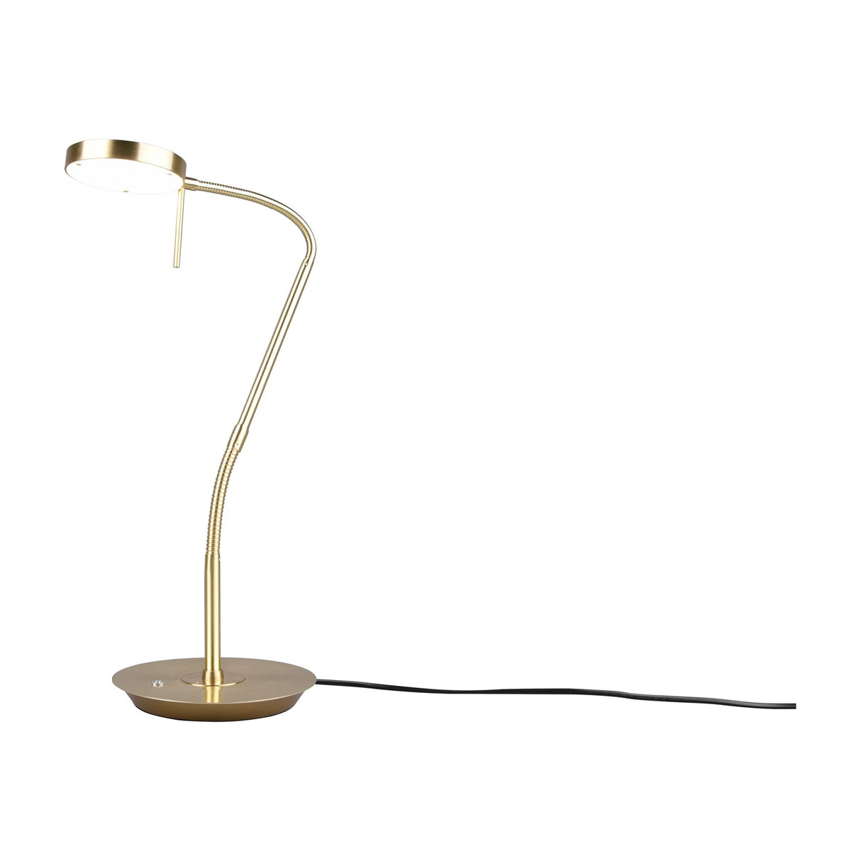 Monza LED Disc Table Lamp – Satin Brass