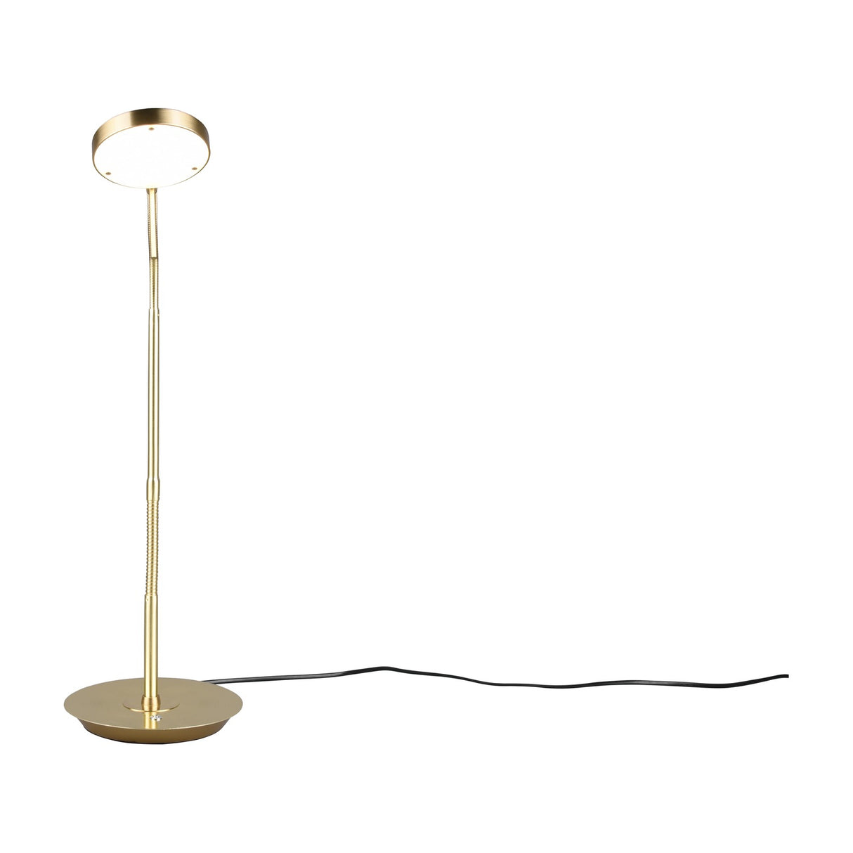 Monza LED Disc Table Lamp – Satin Brass