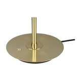 Monza LED Disc Table Lamp – Satin Brass
