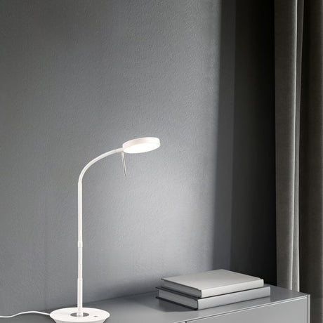 Monza LED Table Lamp – Matt White
