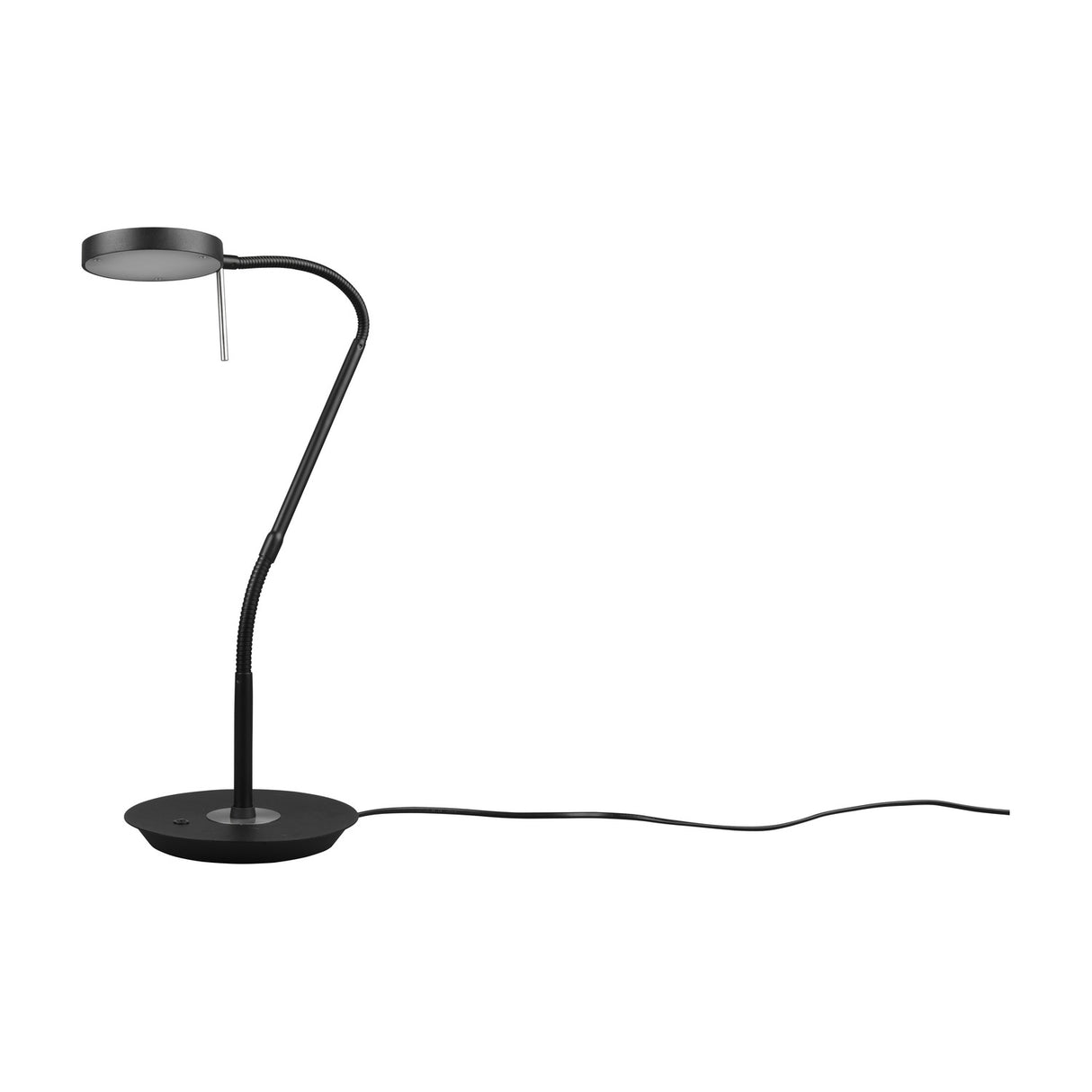 Monza LED Disc Table Lamp – Matt Black