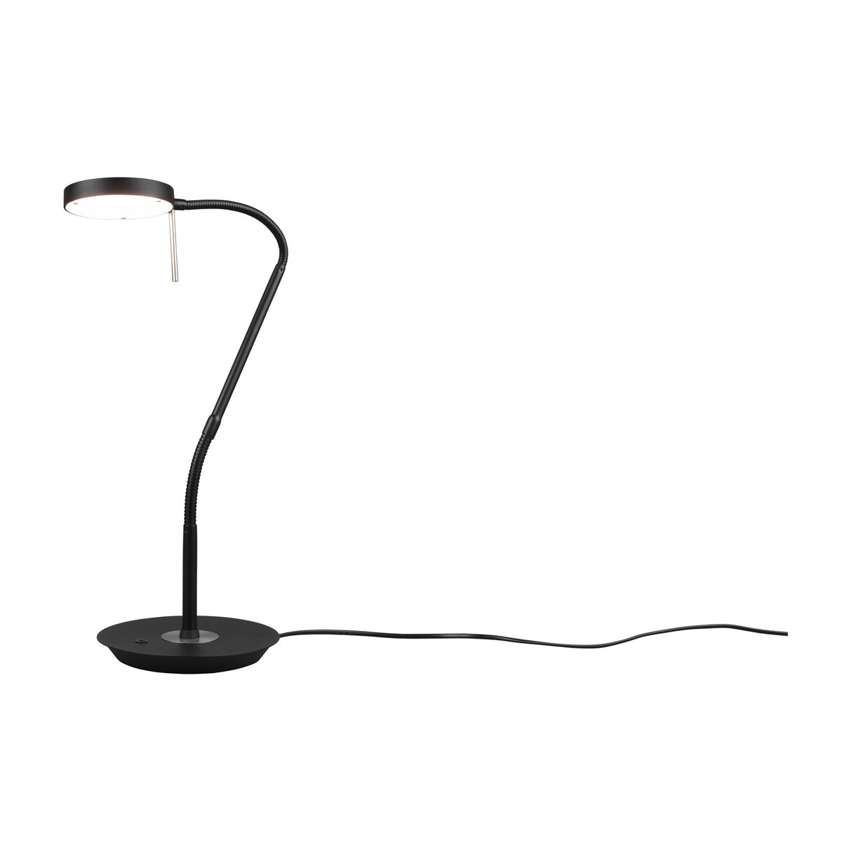 Monza LED Disc Table Lamp – Matt Black