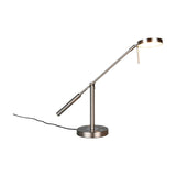 Monza LED Silver Table Lamp – Satin Nickel