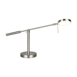 Monza LED Silver Table Lamp – Satin Nickel