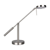 Monza LED Silver Table Lamp – Satin Nickel