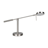 Monza LED Silver Table Lamp – Satin Nickel