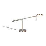Monza LED Silver Table Lamp – Satin Nickel