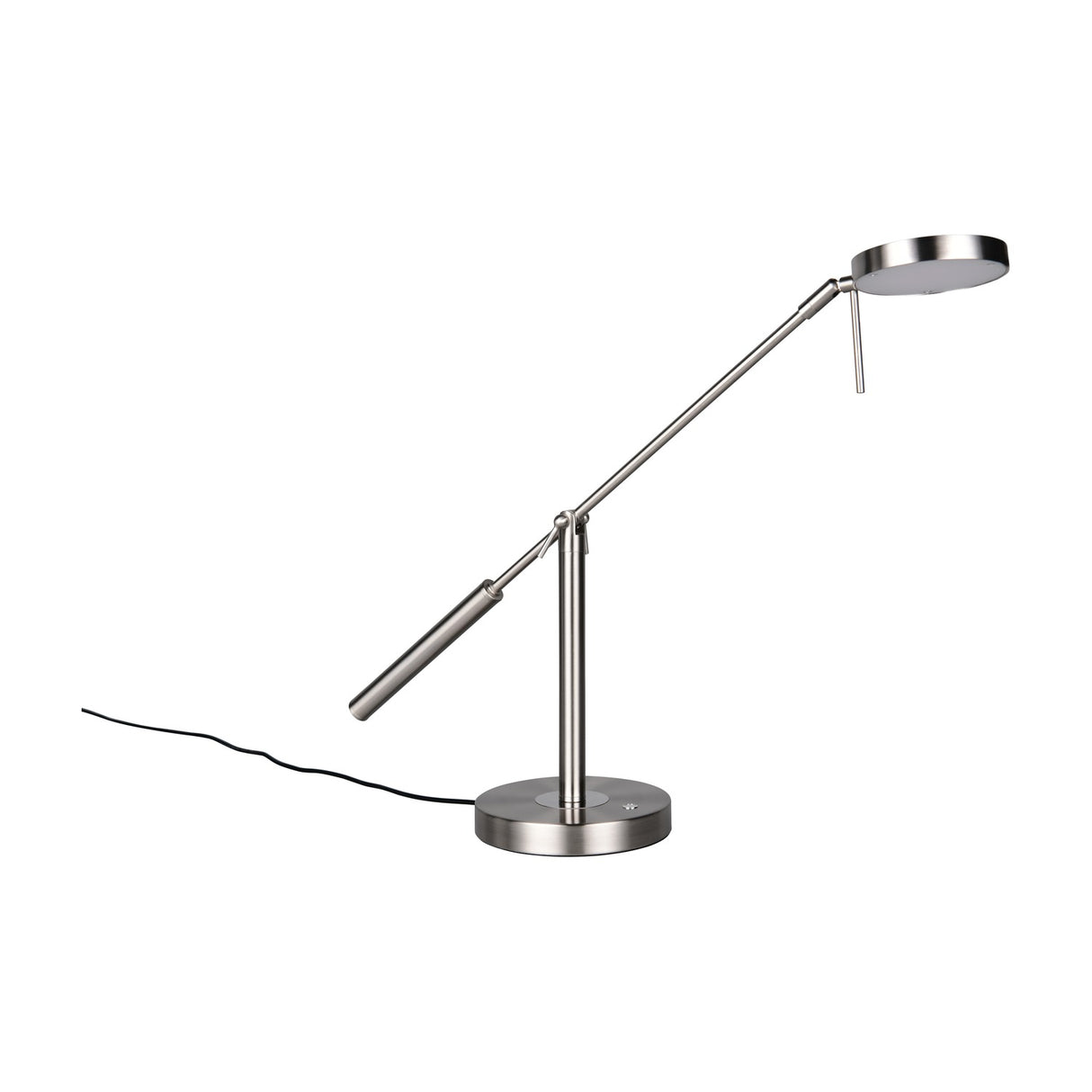 Monza LED Silver Table Lamp – Satin Nickel
