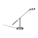 Monza LED Silver Table Lamp – Satin Nickel