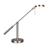 Monza LED Silver Table Lamp – Satin Nickel