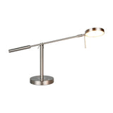 Monza LED Silver Table Lamp – Satin Nickel