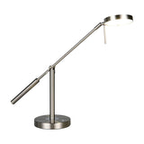 Monza LED Silver Table Lamp – Satin Nickel
