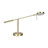 Monza LED Ring Table Lamp – Satin Brass