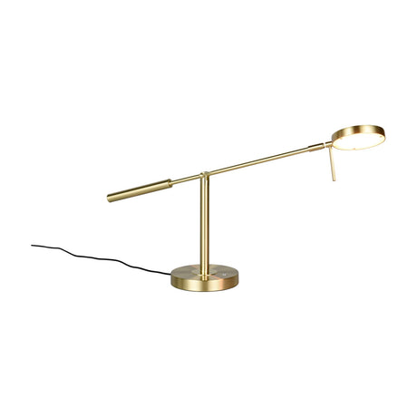Monza LED Ring Table Lamp – Satin Brass