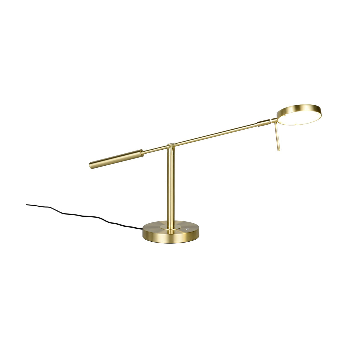 Monza LED Ring Table Lamp – Satin Brass
