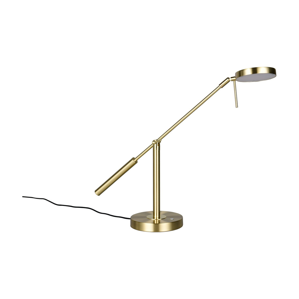Monza LED Ring Table Lamp – Satin Brass