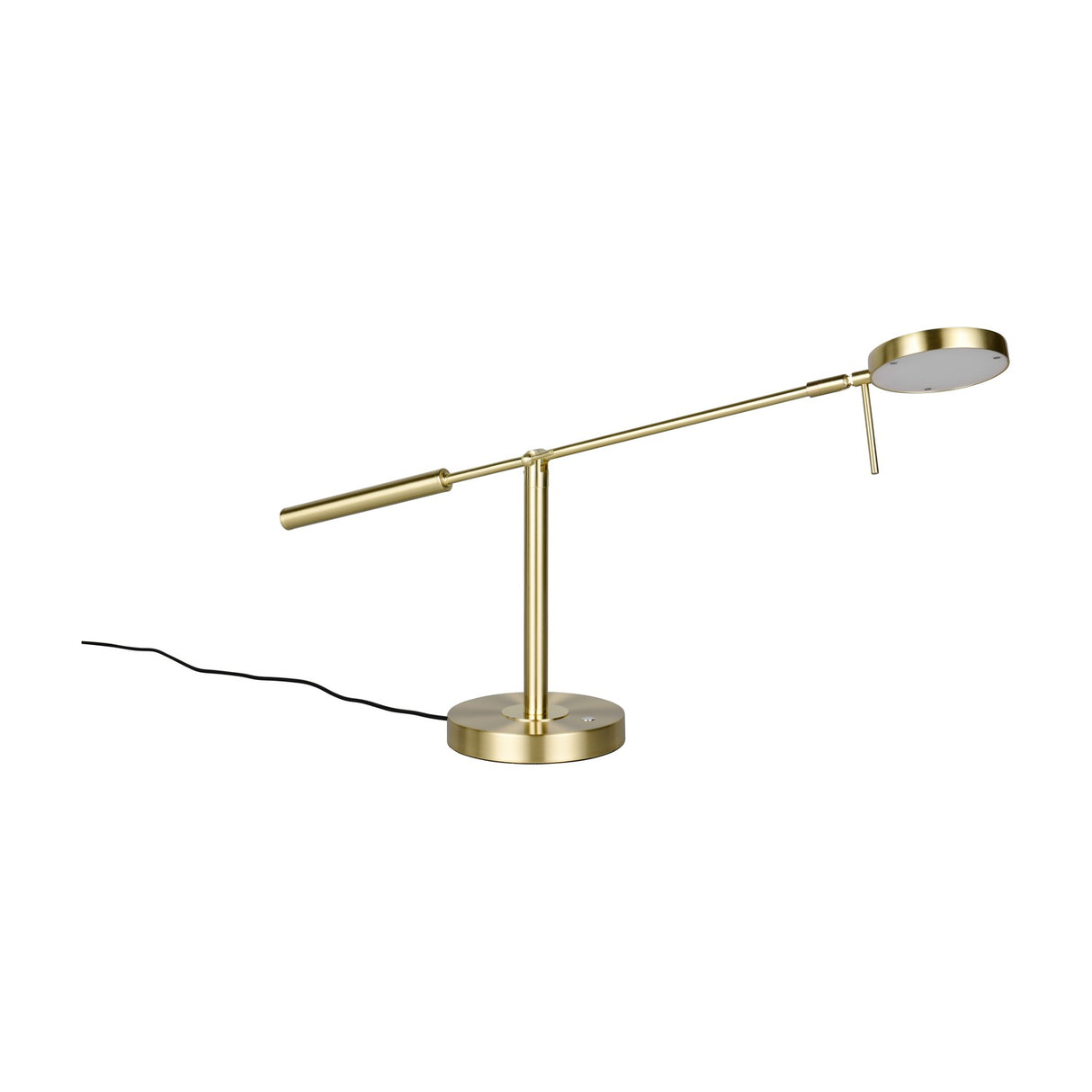 Monza LED Ring Table Lamp – Satin Brass