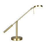 Monza LED Ring Table Lamp – Satin Brass