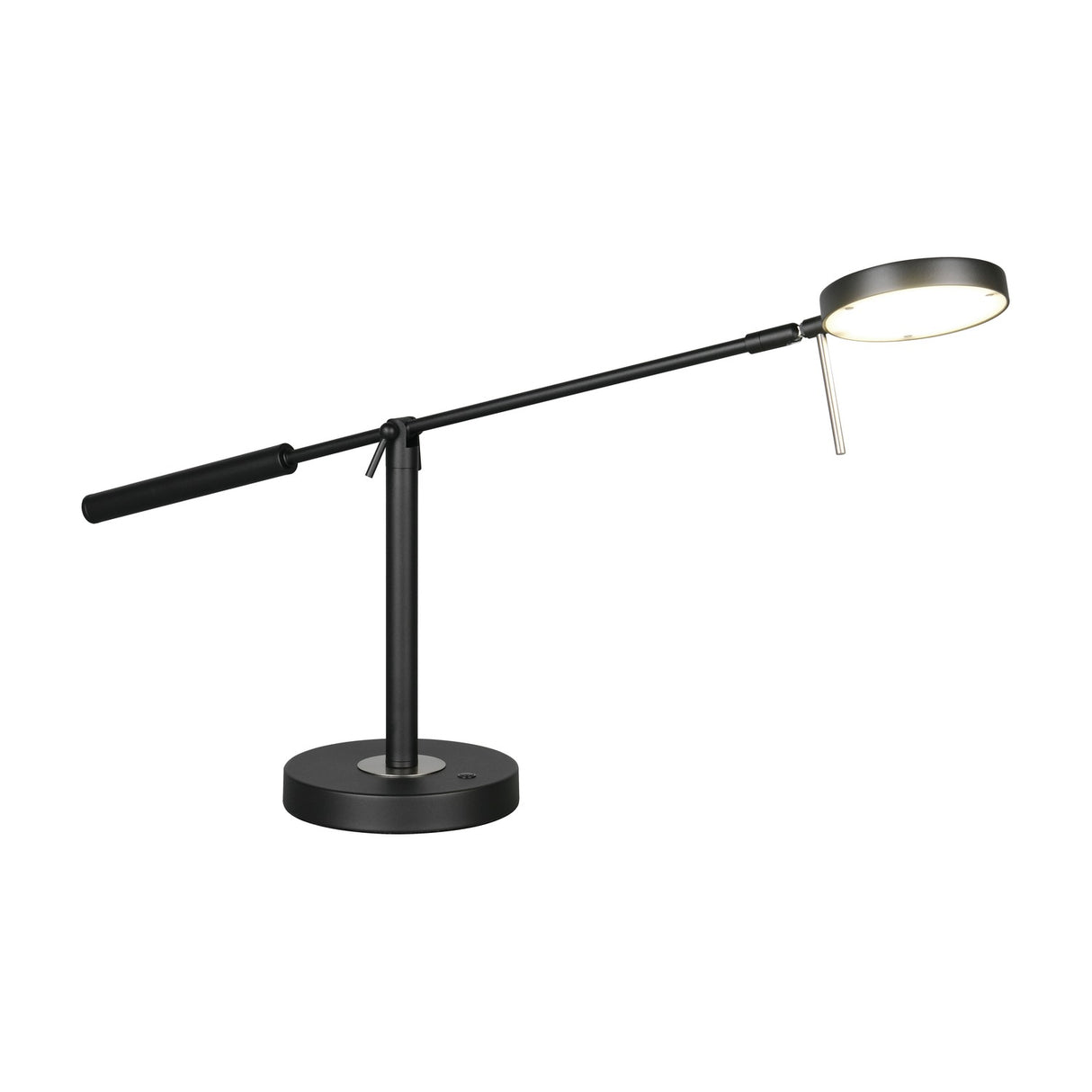 Monza LED Ring Table Lamp – Matt Black