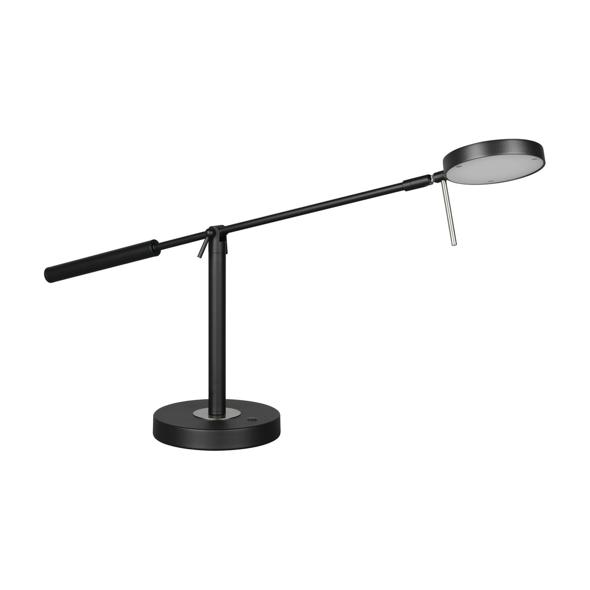 Monza LED Ring Table Lamp – Matt Black