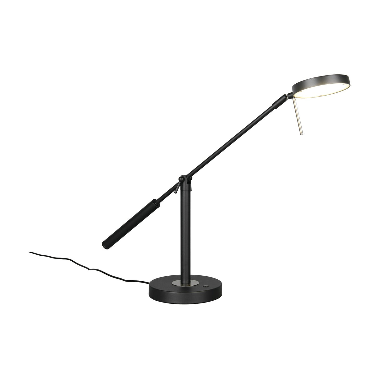 Monza LED Ring Table Lamp – Matt Black
