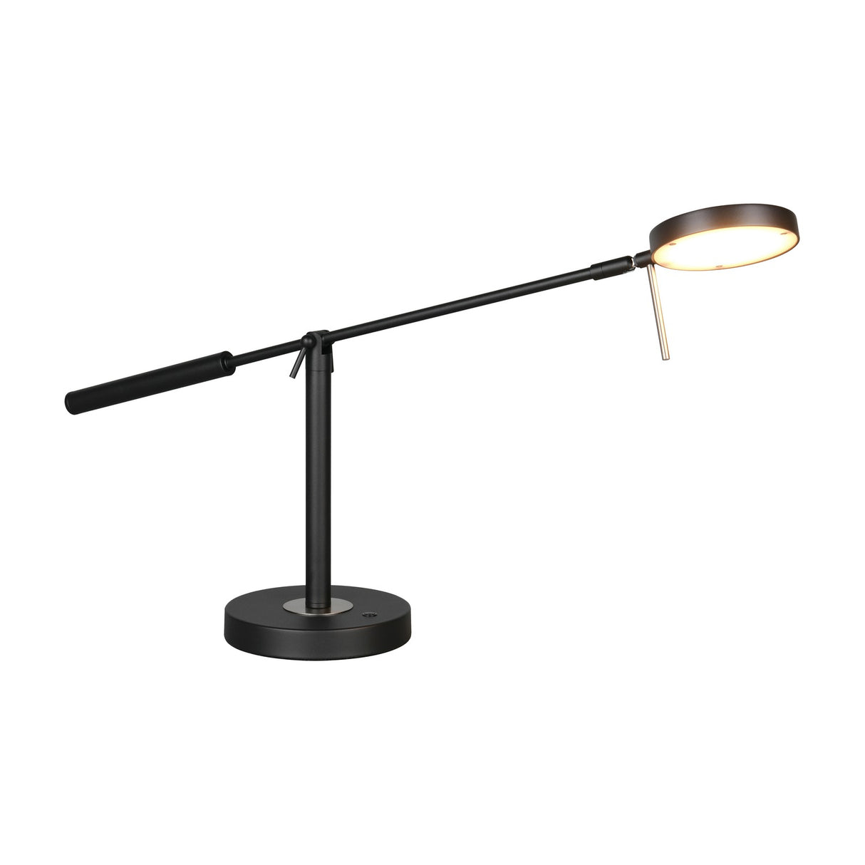 Monza LED Ring Table Lamp – Matt Black