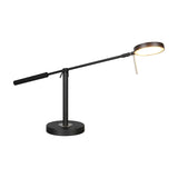 Monza LED Ring Table Lamp – Matt Black