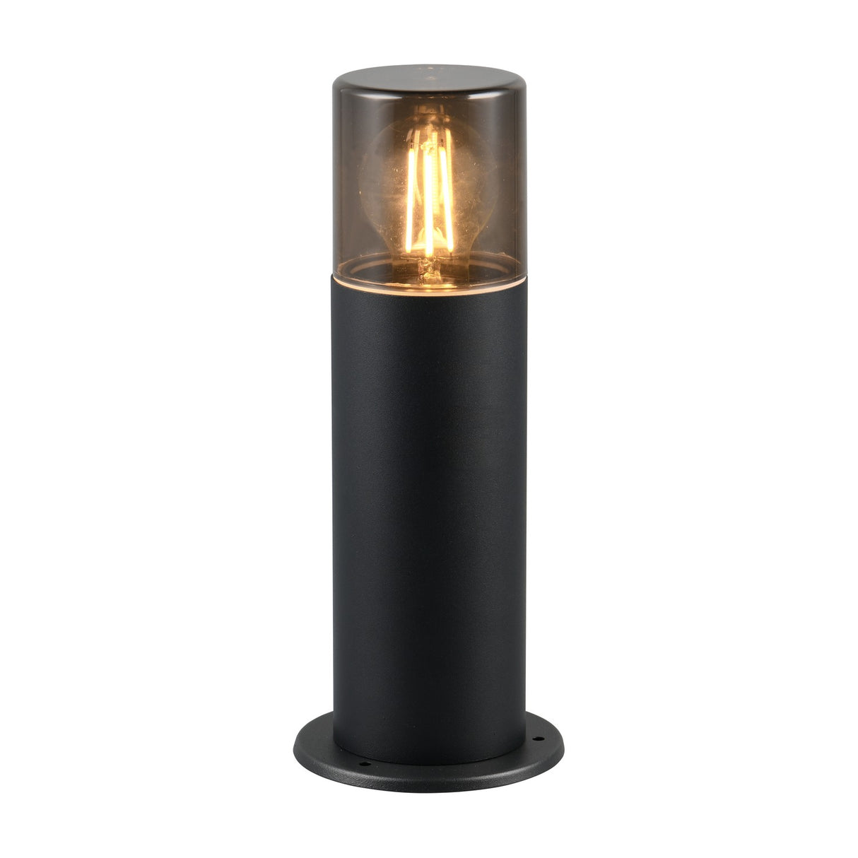 Hoosic 30cm Outdoor Lamp Post – Matt Black