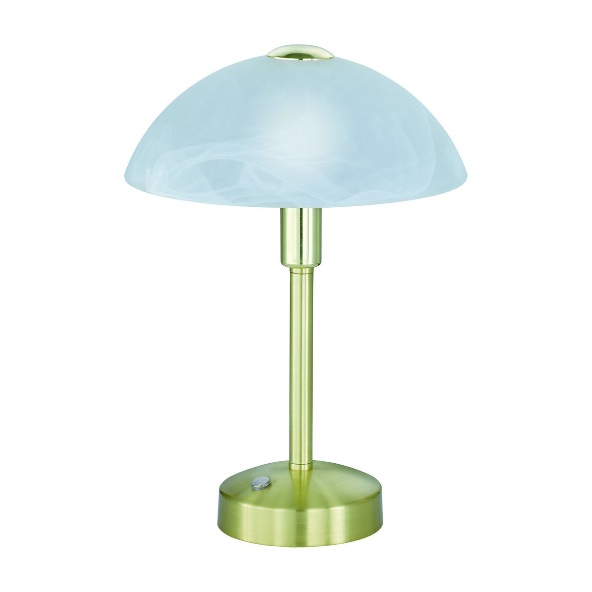 Donna LED Glass Table Lamp – Satin Brass